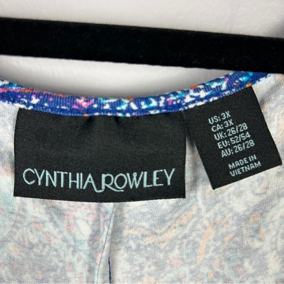 Cynthia Rowley Artsy Multicolour Sleeveless Maxi Dress 3X - Picture 6 of 15